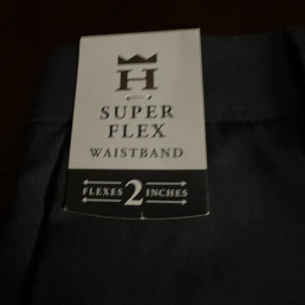 Scully Men's Dress Pants with Super Flex Waistband - Black